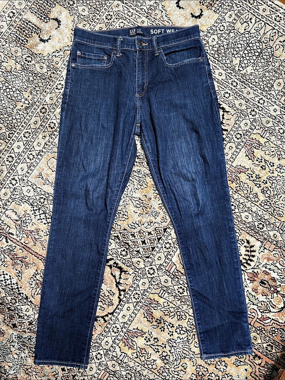Gap Soft Wear Skinny Jeans Blue Waist 31 x 30